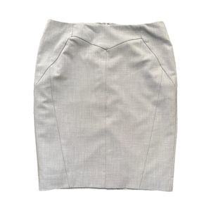Worthington Light Gray Pencil Skirt, Size 6, Pre-owned